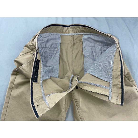 Zara Man Basic Collection Flat Front Stretch 5-Pocket Stretch Chino Pants. 34X32 - Picture 7 of 9